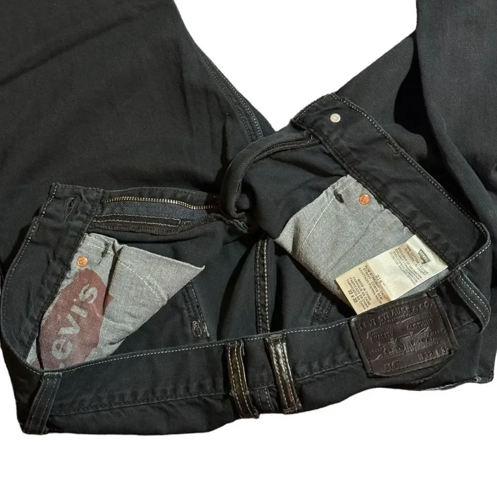 👖 Levi’s 514 Slim Straight Men’s Black‎ Jeans Size 32x32